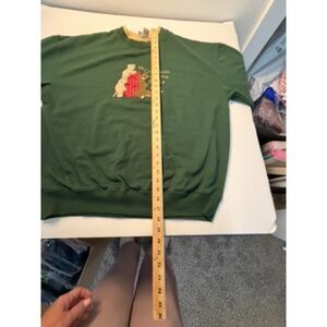 M&C sportswear sweatshirt 2fer green/tan 1X